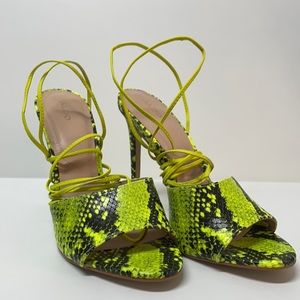 Acieweth open toe heel